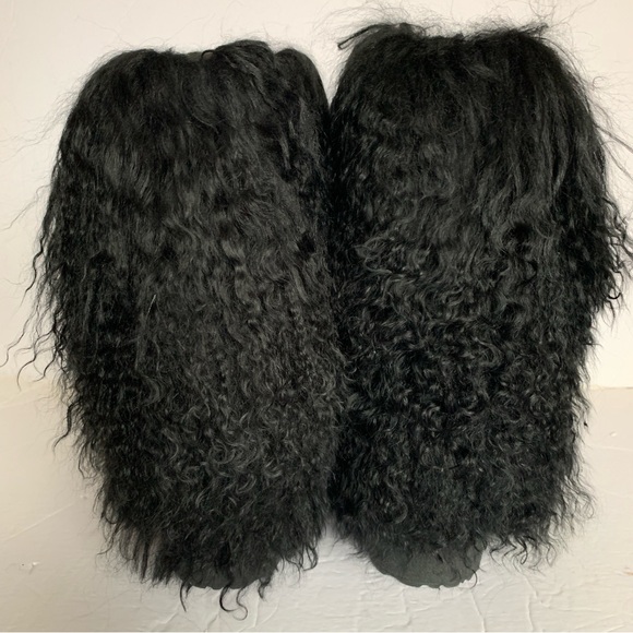 Bearpaw Boetis II Black Real Fur Winter Boots Women’s 7 New In Box - Picture 5 of 14